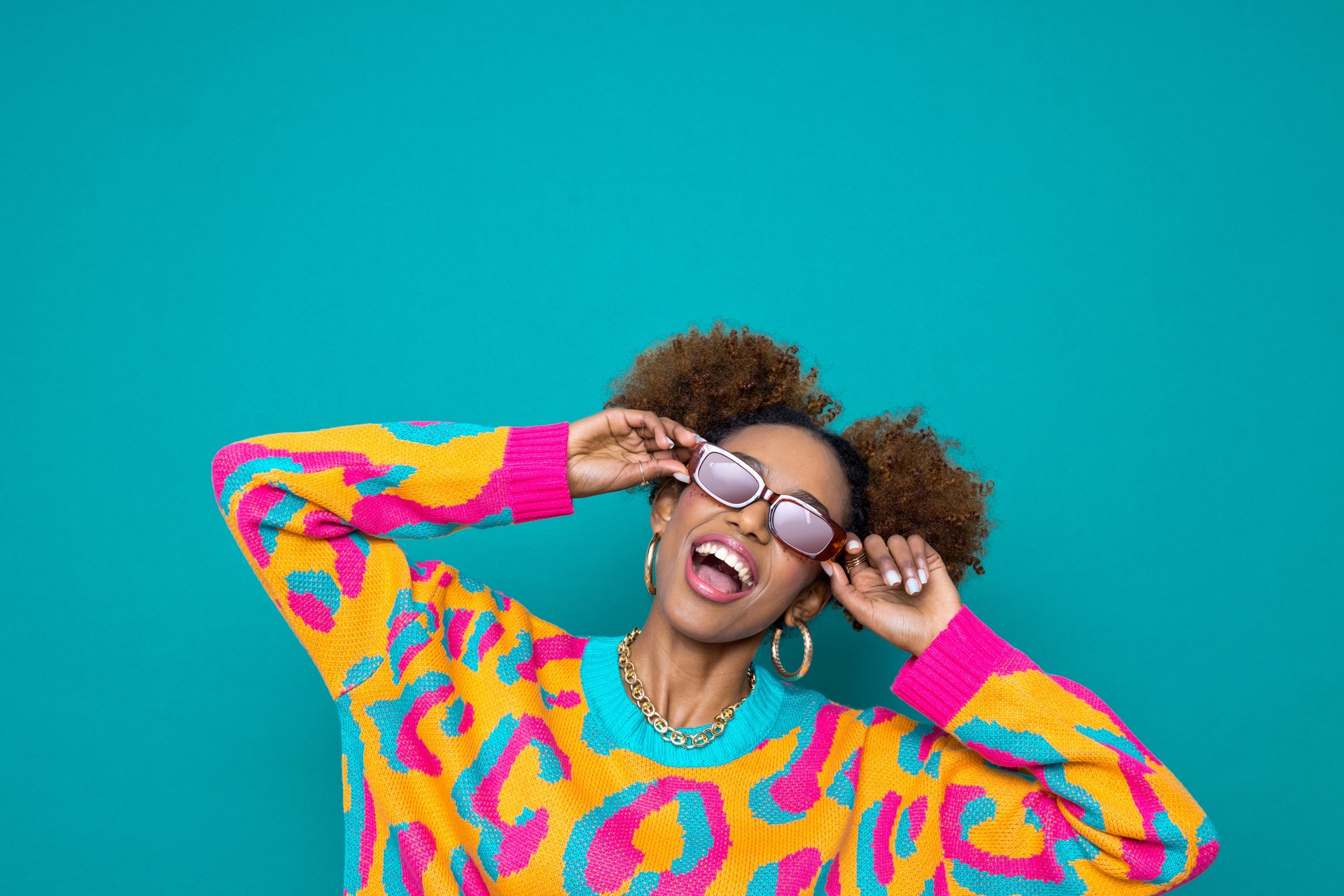 Gen Z happy young woman
